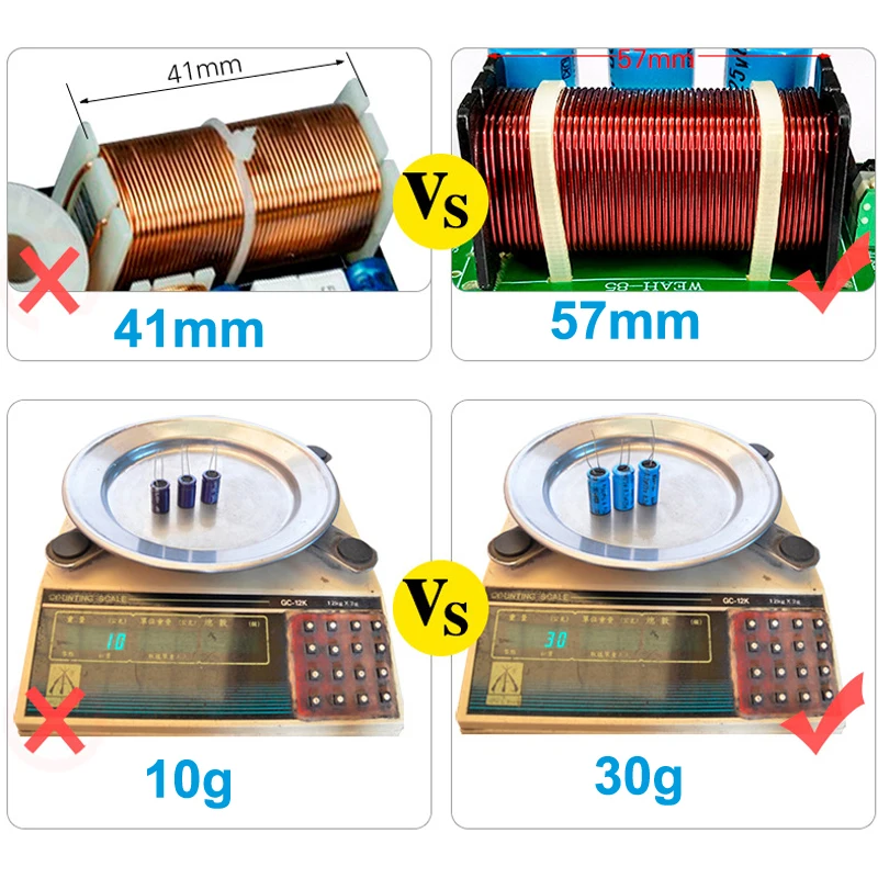 1 PCS 200W 저음 스피커 50Hz 서브 우퍼 주파수 분배기 홈 시어터 Hifi 스테레오베이스 DIY 자동차 오디오 우퍼 크로스 오버 필터
