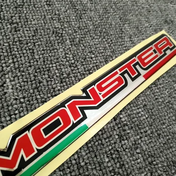 

stickers For Ducati For Monster 696 797 821 Stealth 1200 S 3D logo side panel Tank Pad Fuel Protector Fairing Emblem Motorcycle