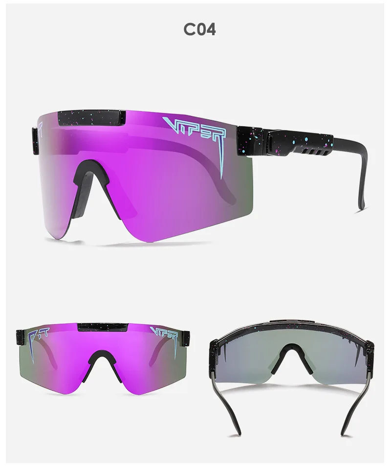 rectangle sunglasses 2021 PIT VIPER Brand Original Sunglasses UV400 Fashion Polarized Eyewear Sun Glasses Outdoor Mtb Goggles with Box TR90 purple sunglasses