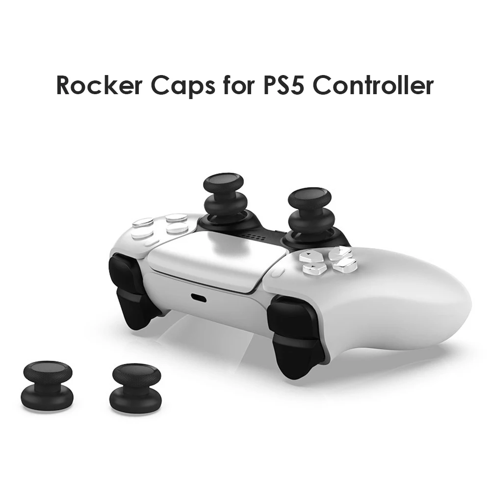 1 Pair Gamepad Hand Grip Extenders Caps for Sony PlayStation 5 PS5 Controller Thumb Button Joystick Extender Cover Accessories