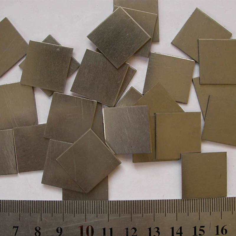 Free shipping 99.9% purity Nb metal plate 1x20x20mm niobium sheet with 5pcs  10pcs for collection (3)