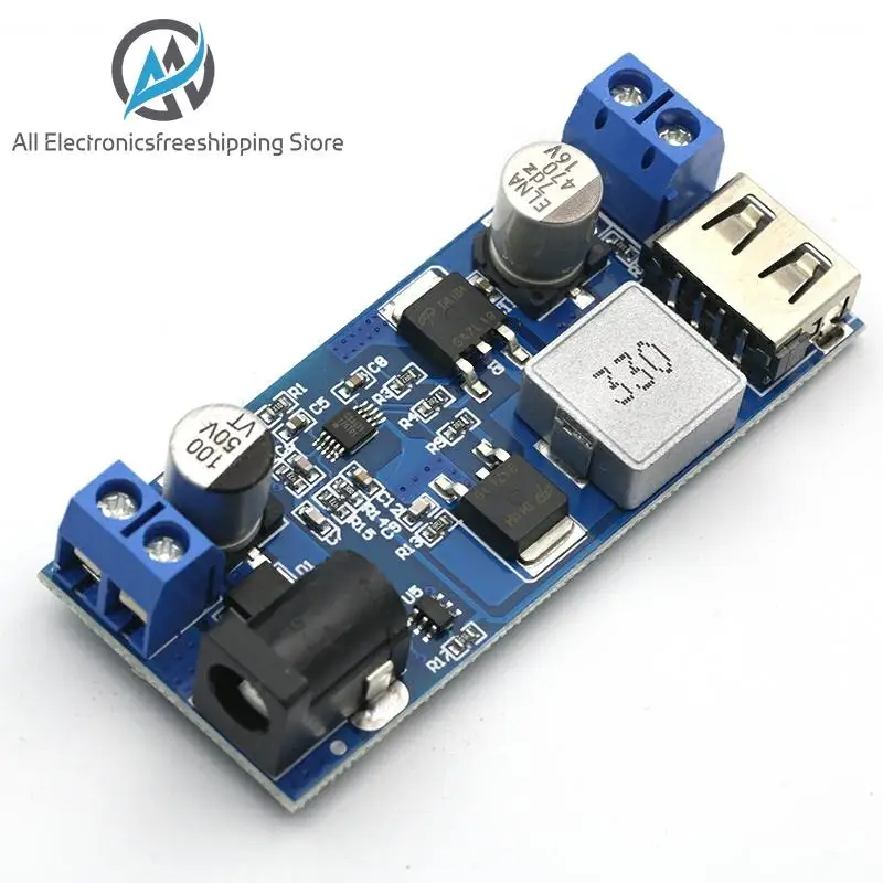 US $1.45 15% di SCONTO|DC DC 24V/12V A 5V 5A Passo Imbottiture di Alimentazione Buck Converter Sostituire LM2596S USB Regolabile passo Imbottiture Modulo di Ricarica Per Il Telefono|Regolatori/stabilizzatori di tensione|   - AliExpress