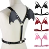 Sexy Angel Wings Leather Harness Cage Bra Belt Lingerie Fetish Black Body Sexy Tops Caged Bralette Punk Goth Dance Underwear ► Photo 3/6