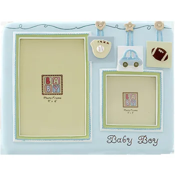 

1PCS Baby Photo Frame Double-hole Cartoon Car European Creative Children's Picture Frames Birthday Commemorative Table