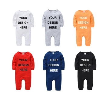 

0-24M Personalized Infant Baby Bodysuit Newborn Baby Unisex Jumpsuit Onesie Custom Letters Photos Printed Toddler Roupas Bebe De