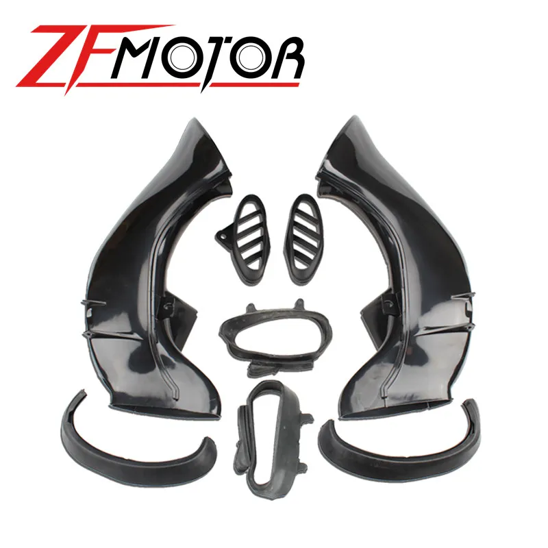 2 шт. YZF 1000 Ram воздухозаборная трубка обтекатель воздуховода для Yamaha YZF1000 R1 2004 2005 2006