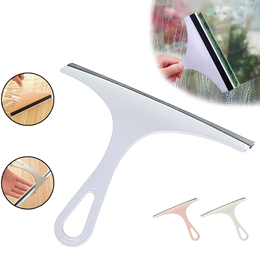 Handheld Window Glass Wiper with Silicone Blade Cleaning Brush Durable  Brush Scraper Window Car Glass Shower Cleaning Tools - AliExpress