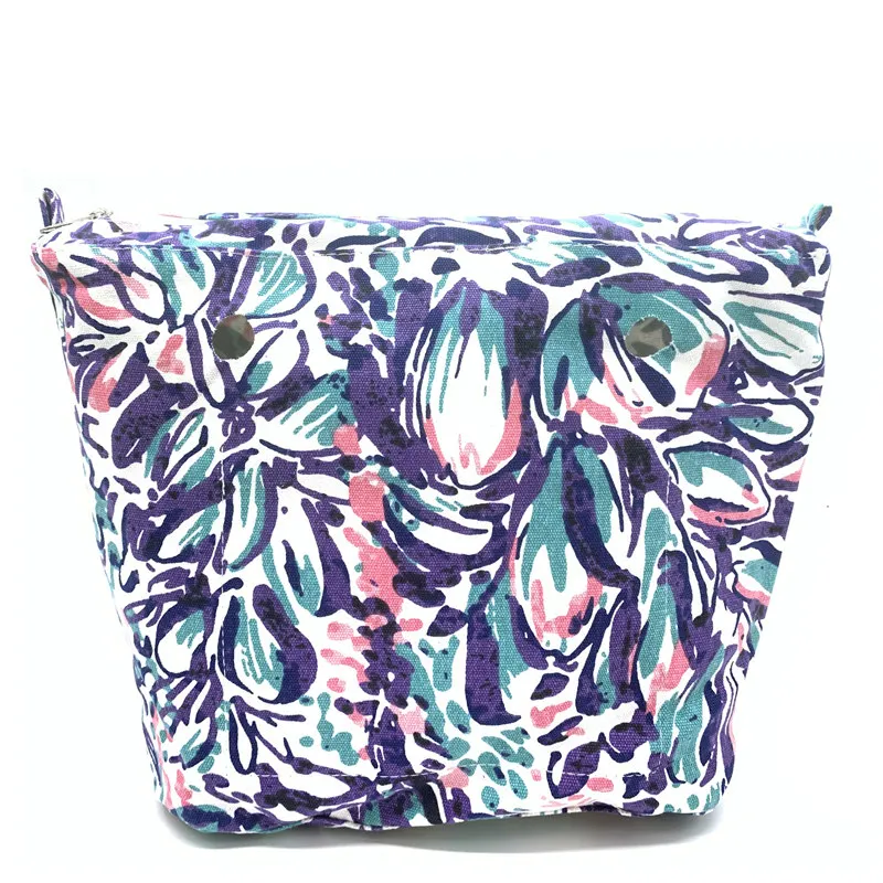 

New Inner lining Insert Zipper Pocket For Classic Mini Obag Canvas insert with inner waterproof coating for O bag