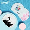 COPOZZ Women Men Silicone Swim Pool Hat Ear Protect Long Hair Large Swim Cap Adults Professional Sports Waterproof Swimming Cap 1