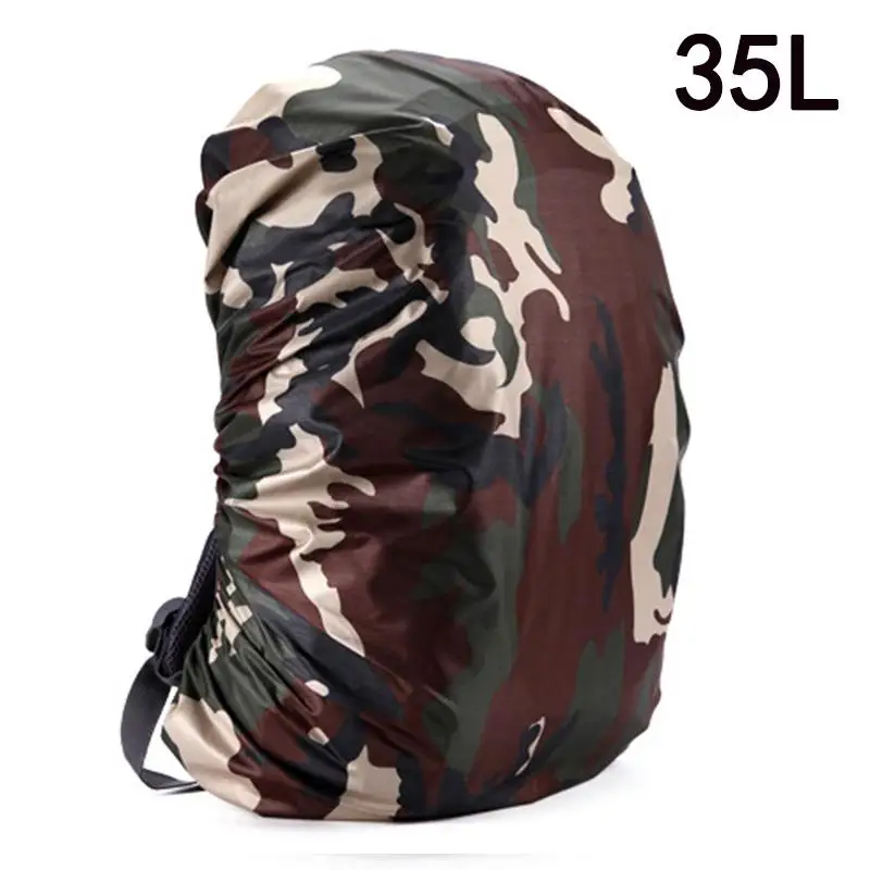 camouflage35 35/45L Регулируемый Водонепроницаемый рюкзак дождевик Сумка Чехол защиты в стиле милитари мешок для кемпинга на открытом воздухе Пеший Туризм - Цвет: camouflage35