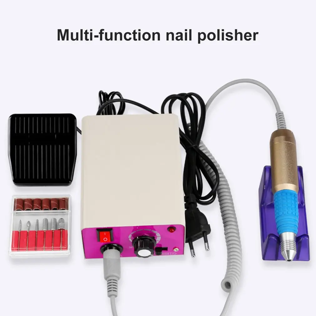 MM-25000RPM электрическая дрель для ногтей, аппарат для маникюра, педикюра, пилочка для ногтей, инструменты, сверло для полировки, наборы инструментов