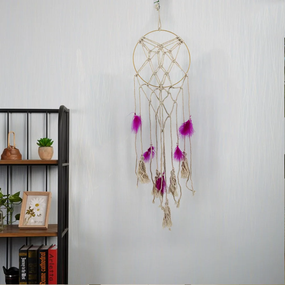 

Entirely Handmade Weaving Feather Tapestry Modern Minimalist Indoor Style Decoration Sofa Bedside Wall Decoration MS7185