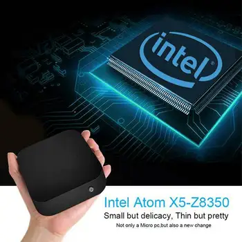 

Mini PC Windows10 Wintel Pro Atom Intel Quad Core Z8350 1.84GHz 4GB/64GB Dual 2.4G/5G WIFI 100M LAN Desktop Computers PC Mini