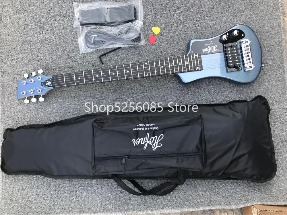 Многоцветная мини-гитара hofner shoty для путешествий, портативная гитара для начинающих, электрогитара для детей