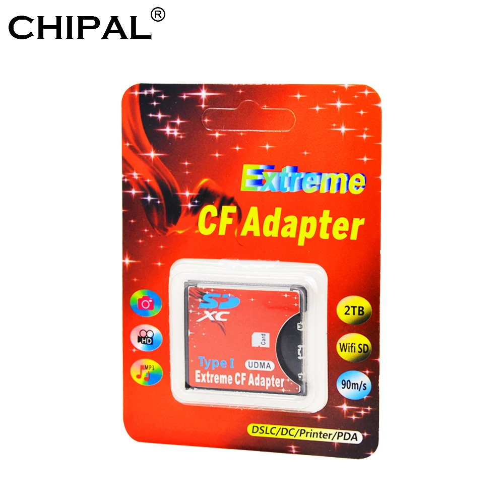 Chipal Microsd Sd To Cf Card Adapter Udma Micro Sd Sdhc Sdxc To