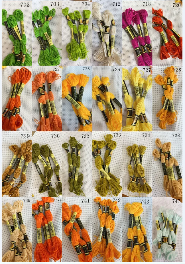 10 pieces/color cross stitch threads cross stitch embroidery thread Custom threads colors 03
