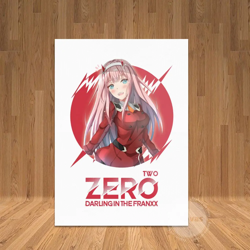 Холст Аниме zero two картины для украшения дома плакат HD печать настенное искусство