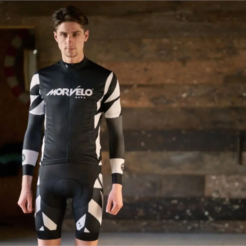 Morvelo Unity Evo короткий рукав Джерси Майо для велоспорта Ciclismo мужская триатлон быстросохнущая велокостюм велосипедная футболка одежда - Цвет: Черный