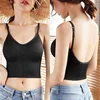 Women Tanks Crop Top Seamless Underwear Crop Top Female U Back Street Tops Women Sexy Lingerie Sleeveless Padded Camisole Femme ► Photo 2/6