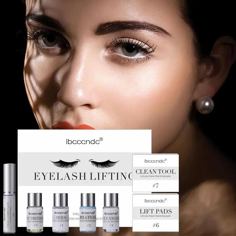 

10Pcs / Set Mini Eyelash Perming Kit Eyelash Curling Perm Lotion Eyelash Silicone Pads Long Lasting Eyelash Perm Tool