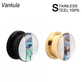 

Vanlula new arrival fashion ear plug tunnel body jewelry piercing ear gauges expander wholesale Mixed Size By Yourself