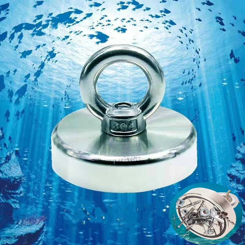 Ud over tand erklære 30 kg 150 kg pull Neodymium magnet Super strong magnet Salvage fishing  permanent magnetic durability .Gift 10 meters rope|Magnetic Materials| -  AliExpress