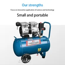  Small silent air compressor high pressure woodworking household air compressor charging and spraying portable air pump 550W 