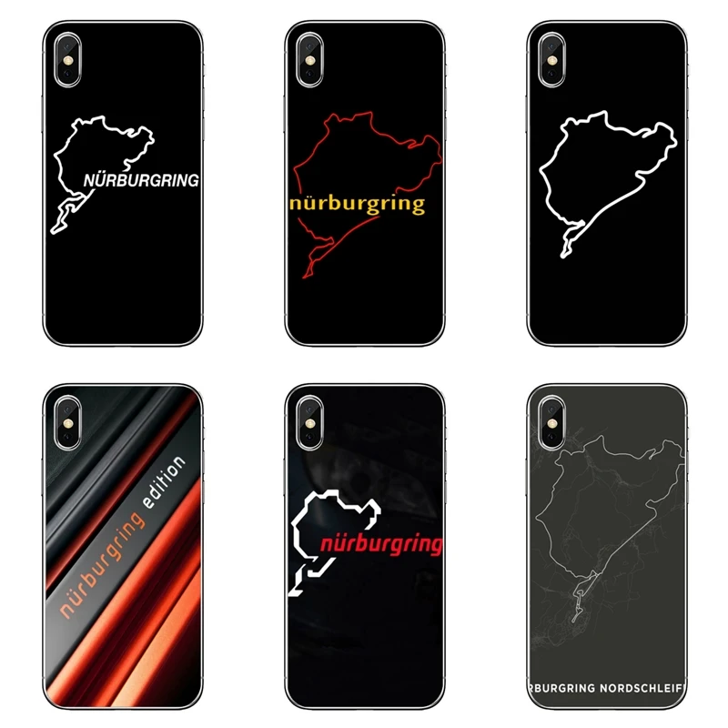 Для iPhone 11 pro XR X XS Max 8 7 6s plus SE 5s 5c iPod Touch 5 6 Чехол гоночный мотор спортивный Nurburgring