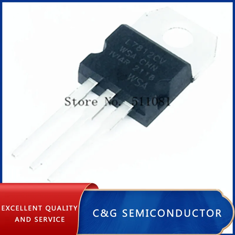 10PCS L7812CV TO220 L7812 7812CV L7805 L7806 L7808 L7809 L7810 L7815 L7818 L7824 LM317T L7905 L7906 L7909 L7912 L7915 L7924