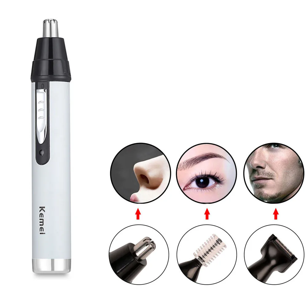 

Kemei 3 In 1 Electric Trimmer Nose Hair Trimmer Face Care Shaver Device Professional Ear Hair Beard Eyebrows Shaving Machine D42