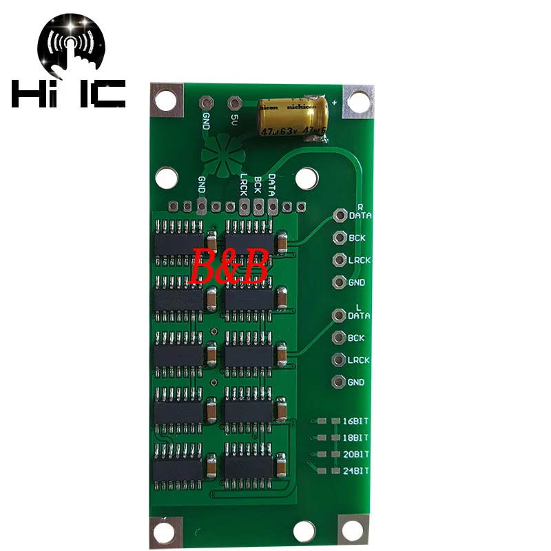 

NOS DAC/I2S Format NOS Decoder Shifter Board IIS I2S Data Conversion Right-aligned Format Support USB AMANERO USB XMOS