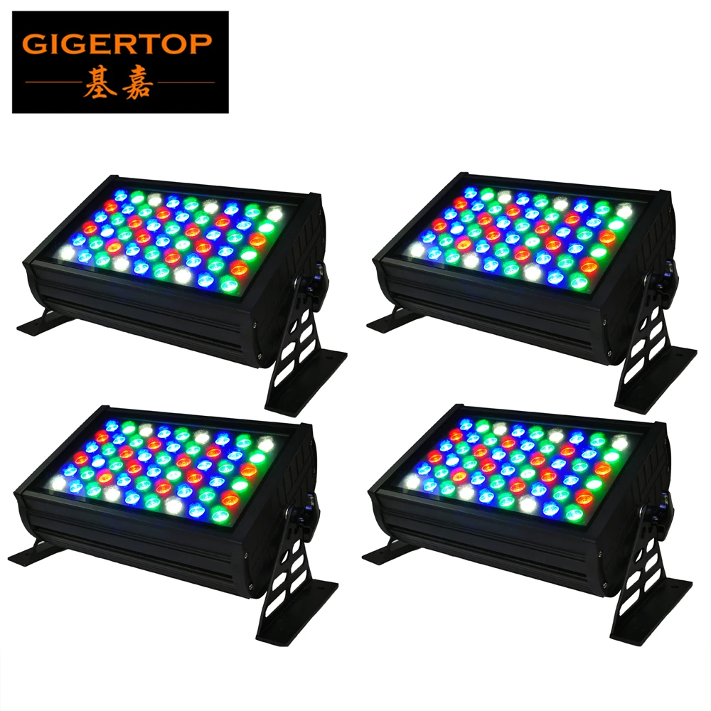 Уличная прямоугольная светодиодная настенная шайба DMX 4XLOT RGBW 54x3 Вт (R:12G:18 B:18 W:6)