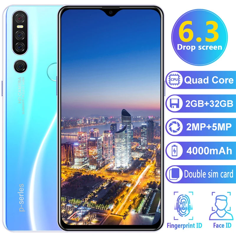 SAILF P30 pro Android 9.0 Octa Core Mobile Phone 6.3' FHD+ 16MP Triple Camera 6G RAM 128GB ROM Smartphone 4G gsm Global unlocked