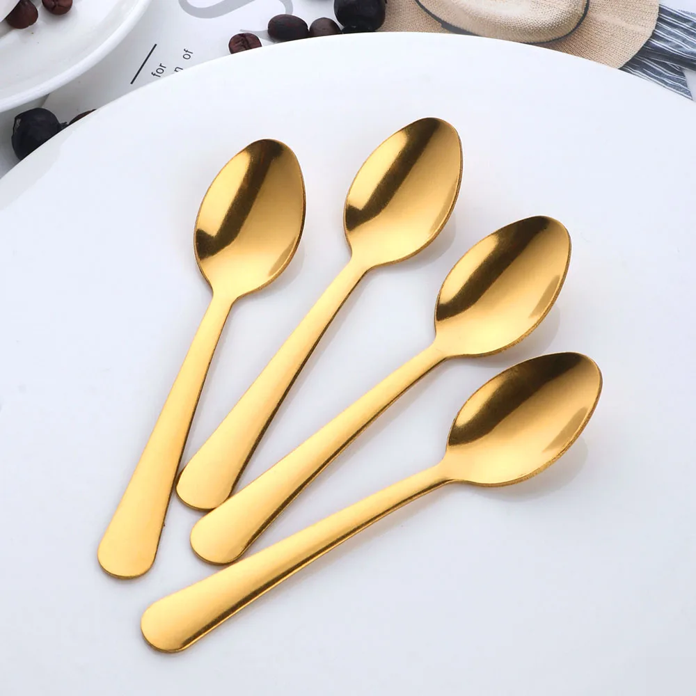 BUY&USE Tea Spoon Stainless Steel Ice Cream Coffee Spoons 12-Piece Silverware