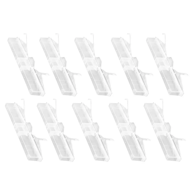

10PCS Plastic Clear Hive Beetle Trap Baitable Beekeeping Honeycomb Tool for Trapping Beetles in Bee Hives