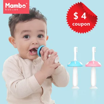 

High Quality Silicone Toothbrush with a replacable head Environmentally Safe Baby Teether Teething Kids Teether Children Chewing