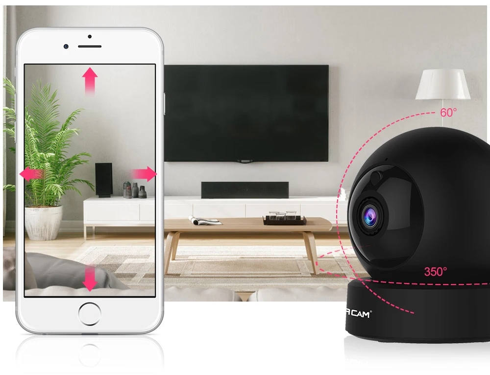 Vstarcam G43S 1080P 2MP купольная мини ip-камера, беспроводная Wifi камера безопасности, PTZ Cam, ИК камера ночного наблюдения для дома, детский монитор