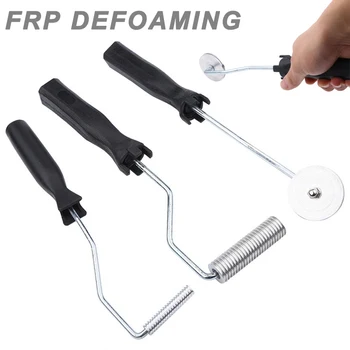 

Hot 1 Set Fiberglass Bubble Paddle Laminating Roller Kit Portable for FRP Mould Resin GRP PLD