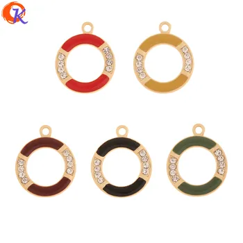 

Cordial Design 50Pcs 17*21MM Jewelry Accessories/Hand Made/Matte Gold/Round Shape/DIY Making/Earring Findings/Rhinestone Charms