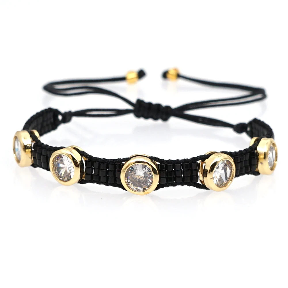 Go2boho MIYUKI, роскошный браслет с кристаллами, женские браслеты, мода, классические браслеты для мужчин, ювелирная повязка на руку, Прямая поставка