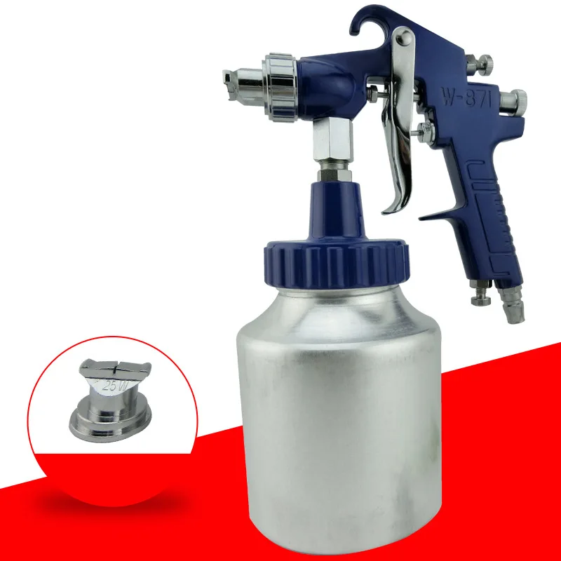 

W-871 Paint Spray Gun Wall Latex Paint Viscosity Glue Spray Grab W871 Water-in-Water Multi-Color Spray Gun Blue