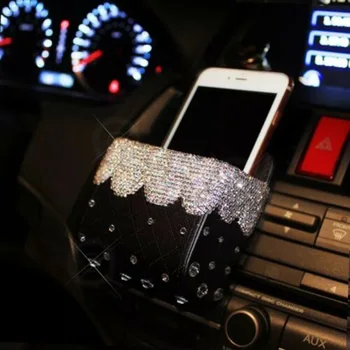 

Storage Car phone bag Box Decoration Replacement Accessory Rhinestones