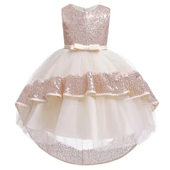 

Baby Girls Party Sequins Irregular Casual Breathable Comfortable Soft Sleeveless Dress Robes Formal Princess Performance Dresses