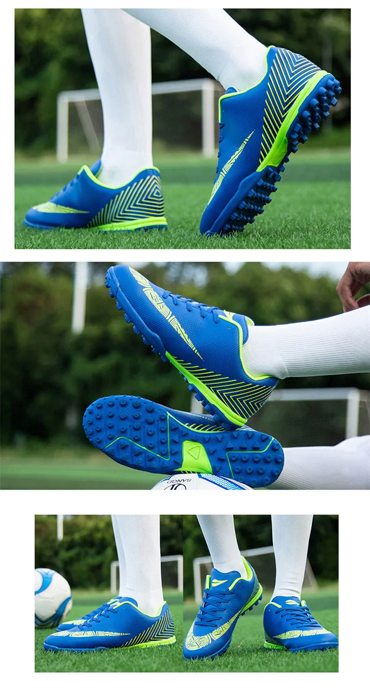 Voetbalschoenen продвижение 2019 футбольные шипованные бутсы кроссовки Дети Chuteira Futebol Zapatos De Futbol длинные шипы Евро размер 33-44
