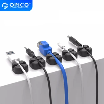 

ORICO Colourful Desktop Cable Clip Cable Winder Wire Organizer HDMI Data USB Cable Cord Holder Management Wire Earphone Winder
