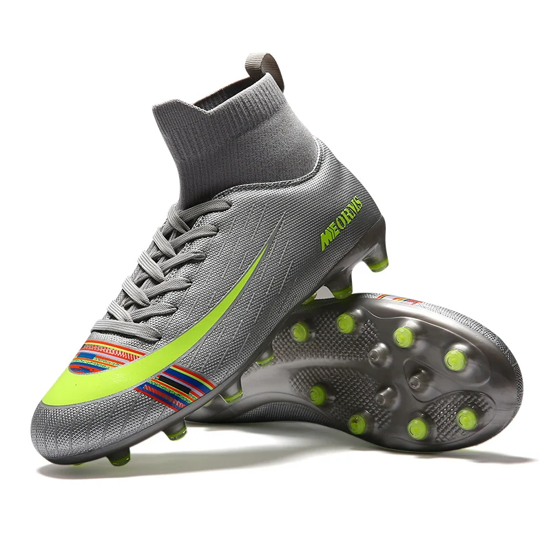 Футбольные ботинки мужской, футбол дети комнатные туфли на резиновой подошве дерн шипы длинные шипы Futsal Cleat удобные тренировочные ботинки 35-45