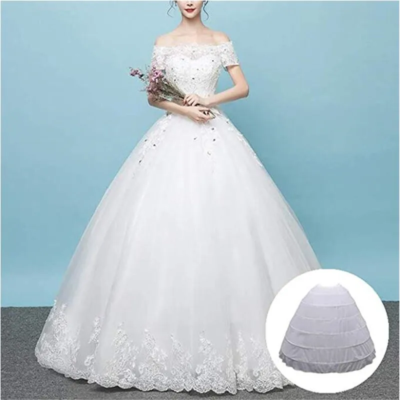 Новое поступление 6 обручей Нижняя юбка для бального платья свадебное платье кринолин нижняя юбка свадебные аксессуары