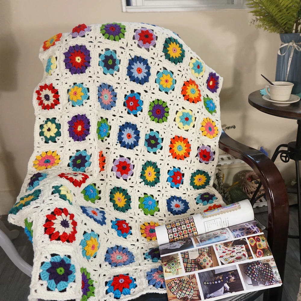 Handmade Afghan Crochet Blanket Cushion Granny Square Colourful Stereo Daisy Handmade Tablecloth Table Runner Blanket Fashion Blanket Crochetblanket Blanket Aliexpress Handmade Afghan Crochet Blanket Cushion Granny Square Colourful Stereo Daisy Handmade Tablecloth Table Runner Blanket Fashion Blanket Crochetblanket Blanket Aliexpress