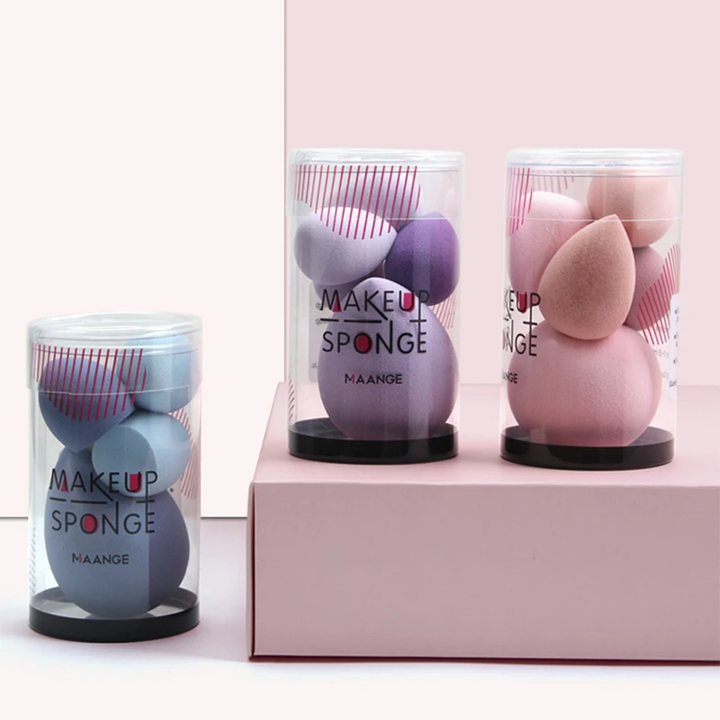 5PCS Makeup Egg Colorful Wet and Dry Sponge Puff Water Cushion Cosmestic Sponge Tool Portable Soft Foundation Sponge Gift_voghion.com
