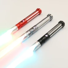 

THLSABER Metal Hilt Lightsaber Force FX 10 set Soundfonts Cosplay Heavy Dueling Saber Volume Adjustment 9W LED with FOC-TS003